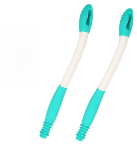 DPOWERFUL Self-Assist Toilet Mobility Aid Self Wipe Assist Tissue Holder Tool Long Reach Toilet Tissue Grip Motion Assistance Supplies 2 Pack