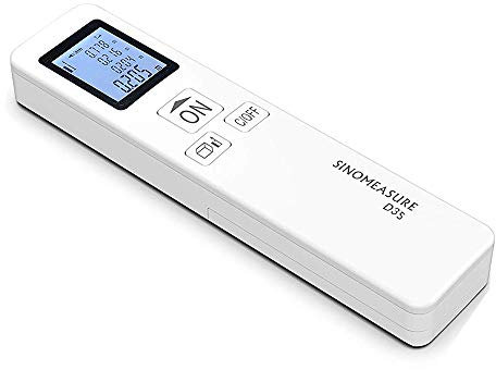 POOPFIY Laser Range Finder telémetro, Herramienta de 115 pies / 35M de Medida, de Alta precisión y Pantalla LCD, Medir Distancia, área y Volumen
