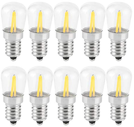 Zerodis E14 Short Filament Mini E14 LED-Glühbirne 1,5 W AC für Home Car Cabinet Hotelbeleuchtung