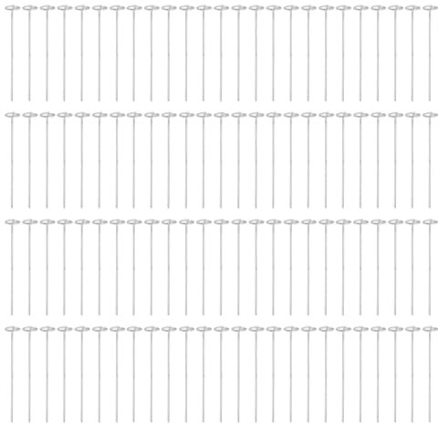 100 Uds Clavo De Tierra, Estacas De Césped Artificial A Prueba De óxido De Hierro Galvanizado para Barreras contra Malas Hierbas Tienda De Campaña Tela para Jardín Red Parasol