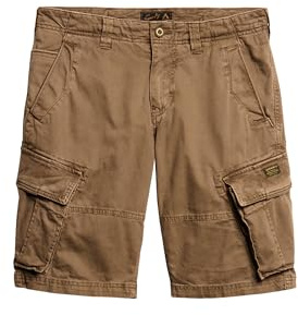Superdry Herren Core Cargo Shorts mit lockerer Passform Tiefbraun 34