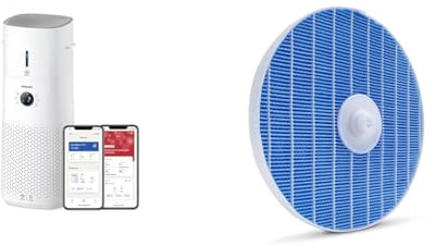 Philips 3000 Series 2-in-1-Kombigerät für Luftreinigung und -befeuchtung & Befeuchtungselement für 2-in-1 Luftreiniger und -befeuchter der Serien 3000 und 3000i