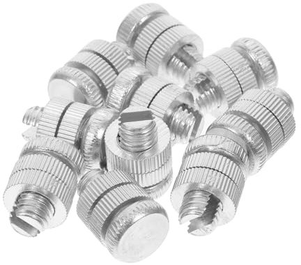 MUCKLILY Connettori per Recinzioni Elettriche 10 Pezzi Morsetto Bullone Diviso in Lega di Alluminio Facile Installazione per Uso Versatile Casa e Giardino