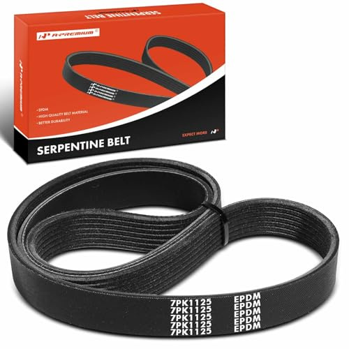 A-Premium 44.3 Inch Engine Serpentine Drive Belt Compatible with Nissan Versa 2012-2019, Micra 2015-2019, Versa Note 2014-2019, 1.6L