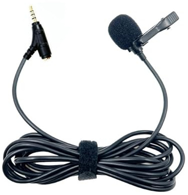 Microphone Lavalier avec clip de cou avec câble de 3,5 mm pour un public clair