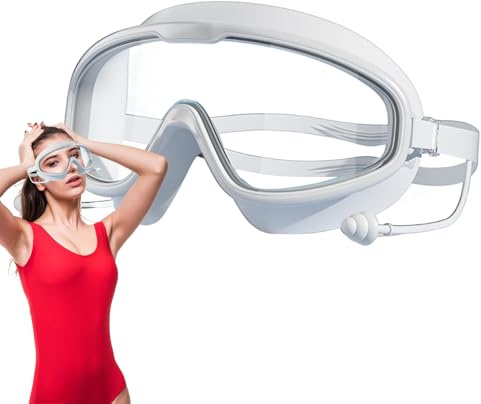 Zasdvn Lunettes de natation pour adultes - Lunettes de natation anti-buée - Lunettes de plongée professionnelles pour sports nautiques - Lunettes de natation anti-UV - Lunettes de natation pour hommes