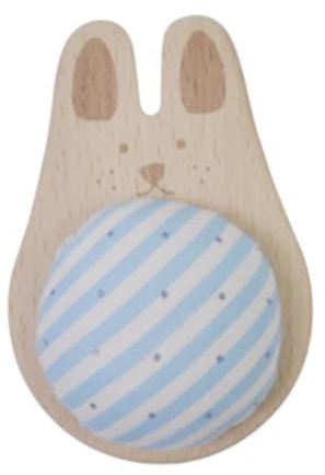 CarpNettore Strumento da cucito compatto con puntaspilli e base in legno per fai da te, coniglio