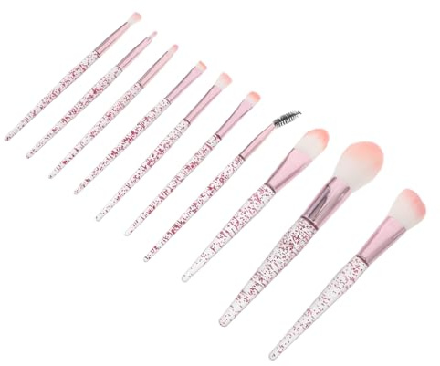 Outanaya 10-teiliges Augen-make-up-pinsel-set, Glitzer, Gesichtspuder, Foundation, Concealer, Lidschatten, Augenbrauen, Eyeliner, Mischpinsel Mit Griff Für Und Mädchen