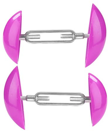 Mini skoträd - formformare expander | kompaktsko stretch | bredd expanderande sko | halkfri skobredd | Tåbår med E-knappar, Hot Pink, Se référer au descriptif