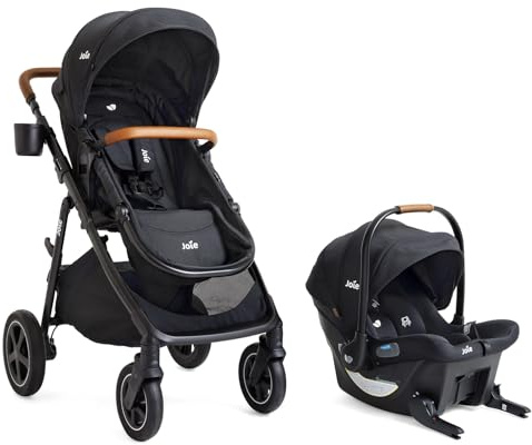 Joie Baby, Ginger DLX Stroller and Mint Latch Car Seat, Travel System (Shale)