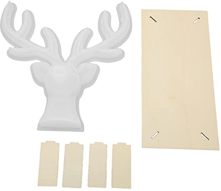 Stampo in silicone a forma di cervo Stampo riutilizzabile per ornamento in resina fai-te con tavola per salone di bellezza