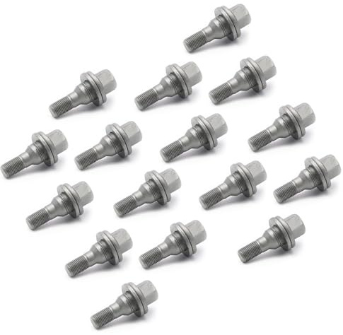 Suolron 16 st M12x1,25 hjulskruv för Berlingo C2 C3 Picasso 106 206 207 C4 C5 C6 Jumpy Mokka Vivaro hjulbultar hjulskruv 540567 9817024580