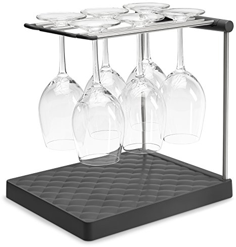 Kohler K-8628-CHR - Escurridor de copas de vino, color carbón