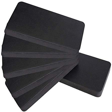 PPGE Home Matte für Laufbänder, Ellipsentrainer, Heimtrainer, Fitnessgeräte Unterlegmatte, Schallschutzmatte, Bodenschutzmatte, rutschfeste Matte, Schwarz