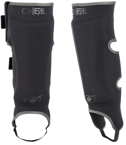 O'NEAL | Schienbein-Protektoren | Motocross Enduro Motorrad | Leichter Schienbeinschützer, bequemes Neopren-Material | Straight Shin Guard V.23 | Erwachsene | Schwarz | Größe S