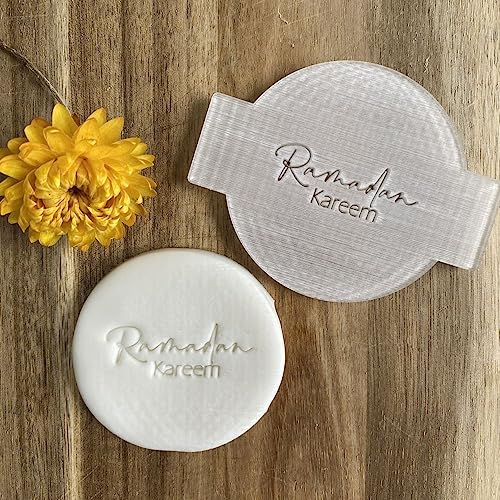 Luck and Luck Ramadan Kareem Cupcake Icing Embosser, Eid Ramadan Cake Stamp, Cookie Biscuit Icing Stencil, Cake Decorating, Cupcake Decoration