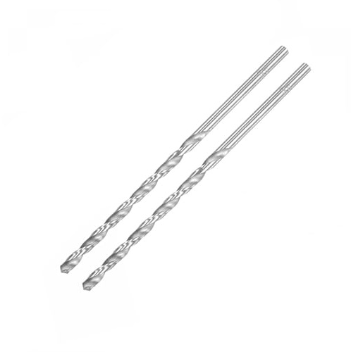 TA-VIGOR 2Pcs 5.5mm Extra Long Twist Drill Bits 160mm HSS Straight Shank | High Speed Steel Spiral Drill Bits for Wood, Metal, Aluminium and Plastic