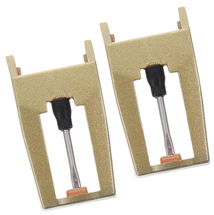 TOPPERFUN 2 Piezas Aguja para Tocadiscos de Repuesto Aguja para Tocadiscos Vintage para Vinilo y Fonógrafo para Discos
