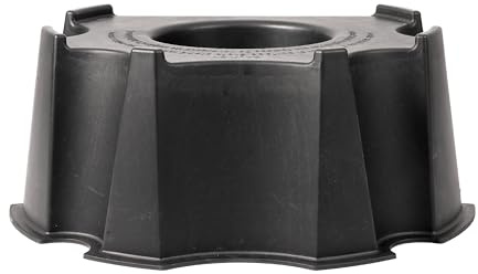 RTS Home Accents 55 Gallon Rain Barrel Stand Made from 100% Recycled Material, Small 40” x 20” x 30”, Black