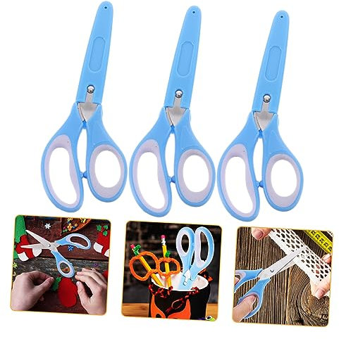 BESTonZON 3stücke Teiliges Kleine Kinderscheren Mit Schutzhüllen Scharfe Bastelscheren Aus Edelstahl Sicher Und Leicht Für Schule Scrapbooking Diy Basteln Für Junge Mädchen Und Erwachsene