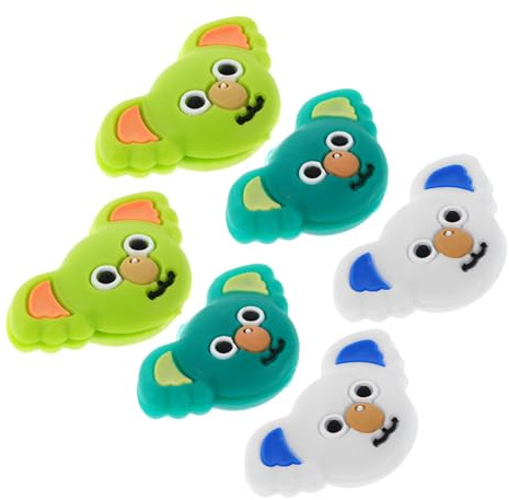SOPOTUTU Set 6 Smorzatori di Vibrazioni per Racchetta da Tennis in Silicone Design Koala Kawaii, Accessori Antivibrazione per Corde, Adatti e Adulti per Uso Sportivo e Ricreativo