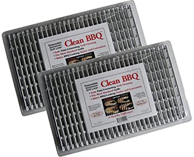 Clean BBQ - Disposable Aluminum Grill Liners Set of 24 Sheets of Grill Toppers
