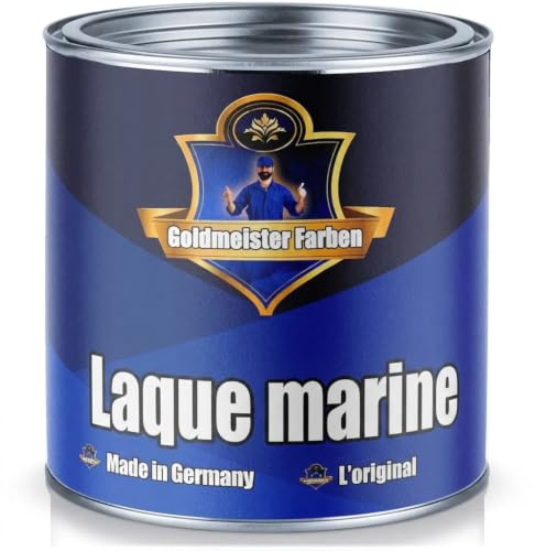 Goldmeister Farben 2-Komponenten Yachtlack mit Härter Bootslack Made IN Germany für GFK/Polyester/Kunststoff Farbauswahl und farblos Bootsfarbe GLÄNZEND Yachtfarbe 2-K Lack