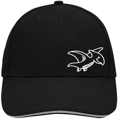 Huuraa Cappy Mütze Pteranodon Dinosaurier Geschenk Black/Light Grey Pteranodon Präsent