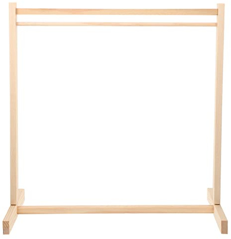 Zerodeko Perchero De Madera Creativo para Colgar Ropa De Muñecas 40 Cm Organizador Ropa Muñecas Accesorios para Casa De Muebles En Miniatura