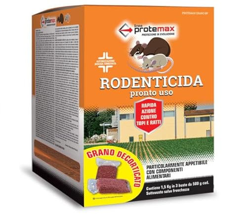 Generico RODENTICIDA Grano BF (3 Buste da 500g)