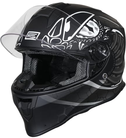 ORIGINE On Road Casco Integrale Casco Moto con Ventilazione ECE