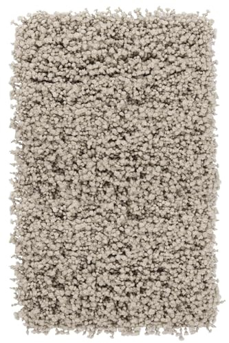 Heckett Lane Onda Badematte/Badteppich 120x70 – Weiche & rutschfeste Duschmatte – Hochwertiger Badvorleger für Badezimmer – Grijs