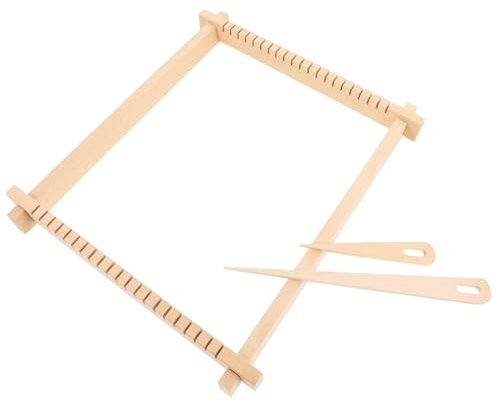ARTSEWPLY Handgemachtes Strickspielzeug Kognitiver Strickrahmen Lustiges Webspielzeug Hölzerner Webrahmen Diy-webmaschine Webstühle Für Erwachsene Webmaschine Neuartiger Strickrahmen Lustige