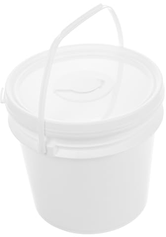 GLEAVI Contenitore da 4l in Plastica Bianco per Salviette Umide Portatile e Mantiene le Salviette Sempre Umide, per Uso in Auto fuori Casa