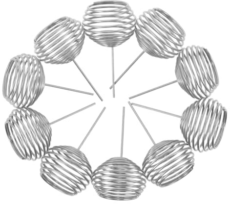 NULYLU 50pezzi Cestini Fertilizzanti in Acciaio Inossidabile Per Bonsai e Piante in Vaso Contenitori Nutrienti Precisi Per Giardino e Serra Design Antispreco Per Cura Ottimale Di Succulen