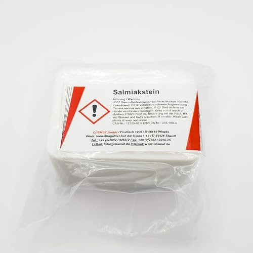Salmiakstein 65x45x38 mm, Ideal zum reinigen von Kupfer-Lötspitzen bei Weichlötarbeiten, sorgt für bessere Lötqualität und längere Lebensdauern von Lötspitzen