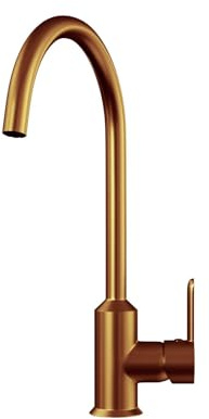 Liquida ENT20CP Brushed Copper PVD Single Lever Swivel Spout Kitchen Mixer Tap
