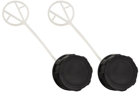 EaseSunny Tankdeckel, Tankdeckel, Tankdeckel, 2 Stück, schwarzer Kunststoffdeckel, 45 mm Außendurchmesser für 43 cc, 49 cc, 52 cc, 55 cc, Heckenschere, Motorsense Kettensäge, Rasenmäher, Gartenmotor