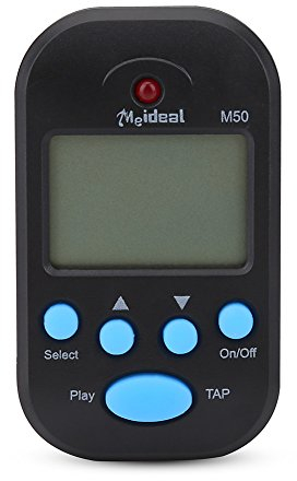 Digital Beat Tempo, Mini Metronom M50 LCD, Steuereinstellungen, 50-240 BPM für Klavier, Violine, Gitarre, Trap Drum Beat, Studio, Home Use
