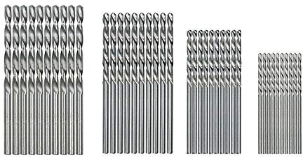 Fliyeong - Set di 40 mini punte per trapano HSS da 0,5 mm a 2 mm, codolo dritto PCB, punta elicoidale