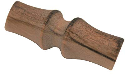 10 Stück Holzknöpfe aus echtem Oliven Holz Knebel Toggle ohne Loch europäische Fertigung Holz Knöpfe, Naturknöpfe (40mm)