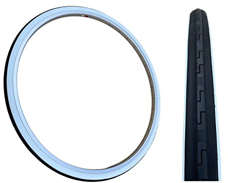 Baldys 27 x 1-1/4 Traditional/Vintage Bike Tyre BLACK/WHITE WALL