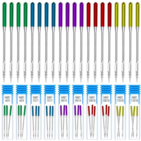 Sweet - Agujas universales de 5 colores, ideales para bordado, reparación de tela, bricolaje y máquina de coser