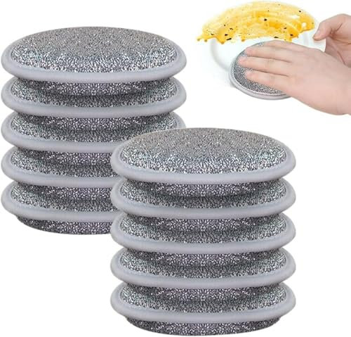 2024 Neuestes Multipurpose Wire Dishwashing Rags,Mehrzweck Geschirrspüllappen aus Draht für Nass und Trocken, Wiederverwendbar Topfreiniger Putzlappen für Küche Haushalt Pfanne