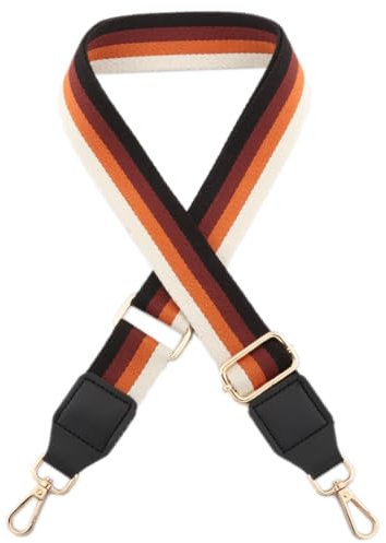 Whakano Verstellbarer Schultergurt Ersatz Taschengurt Breit 3,8CM Unisex,Längenverstellbarer 75-145cm Schulterriemen,Taschengurte zum Wechseln,DIY Taschenband Zubehör für Tasche,Goldene Schnalle,Gelb