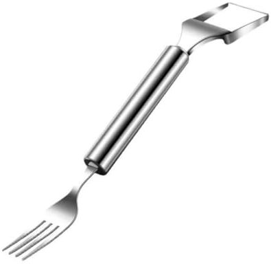 SXUANMIL 2 in 1 Stainless Steel Fruit Cutter, 2024 New Watermelon Fork Slicer Cutter Slicer Tool, Dual Head Fruit Forks Slicer(1 pcs)