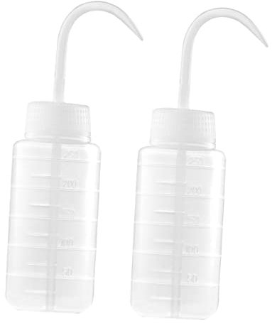 Gatuida 2pcs Refillable Empty Shampoo Bottle Hair Dye Bottle Squeezable Design for Salon Hair Coloring and Traveling Toiletries Needs