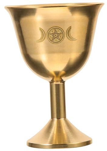 Garneck Coppa Sacra in Rame Coppa Per Vino Decorazione Buddista Altare Da Tavolo Offerta in Rame Dorato