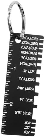 MUCKLILY Weld Inspection Ruler Taper Gauge Gauge Tool for Welding Applications Precision Tool Stainless Steel