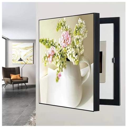 Boîte de compteur décorative pour tableau électrique, couvercle pour compteur électrique intérieur, couvercle de boîte à fusibles, armoire moderne décoration de la maison, 60 x 70 cm